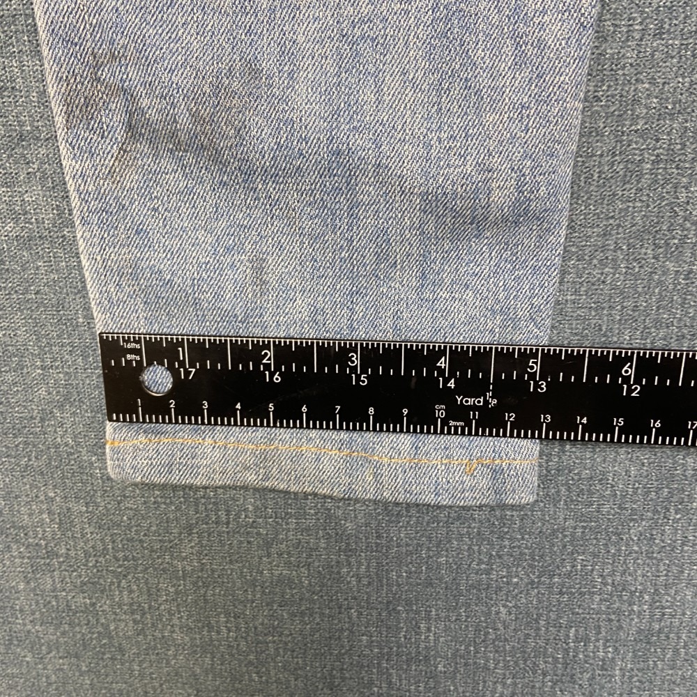 VTG Levi's 711 Altered Jeans Womens 27x30 Blue Denim Cotton Stretch Distressed - Picture 7 of 13